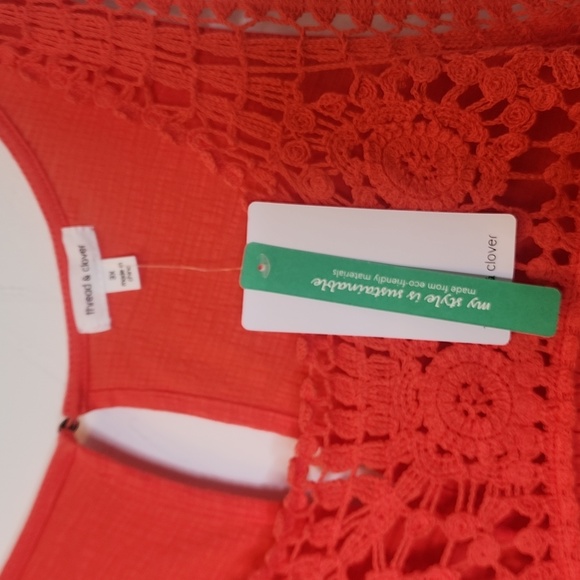 3X NWT Tread & Clover coral Sleavless top.      E61 - Picture 2 of 8